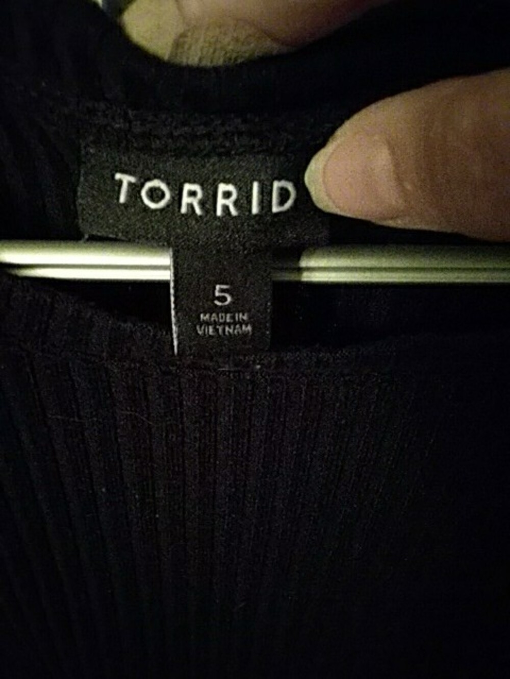 torrid Black Ruffle Sleeve Ribbed Top 5X - Picture 2 of 6